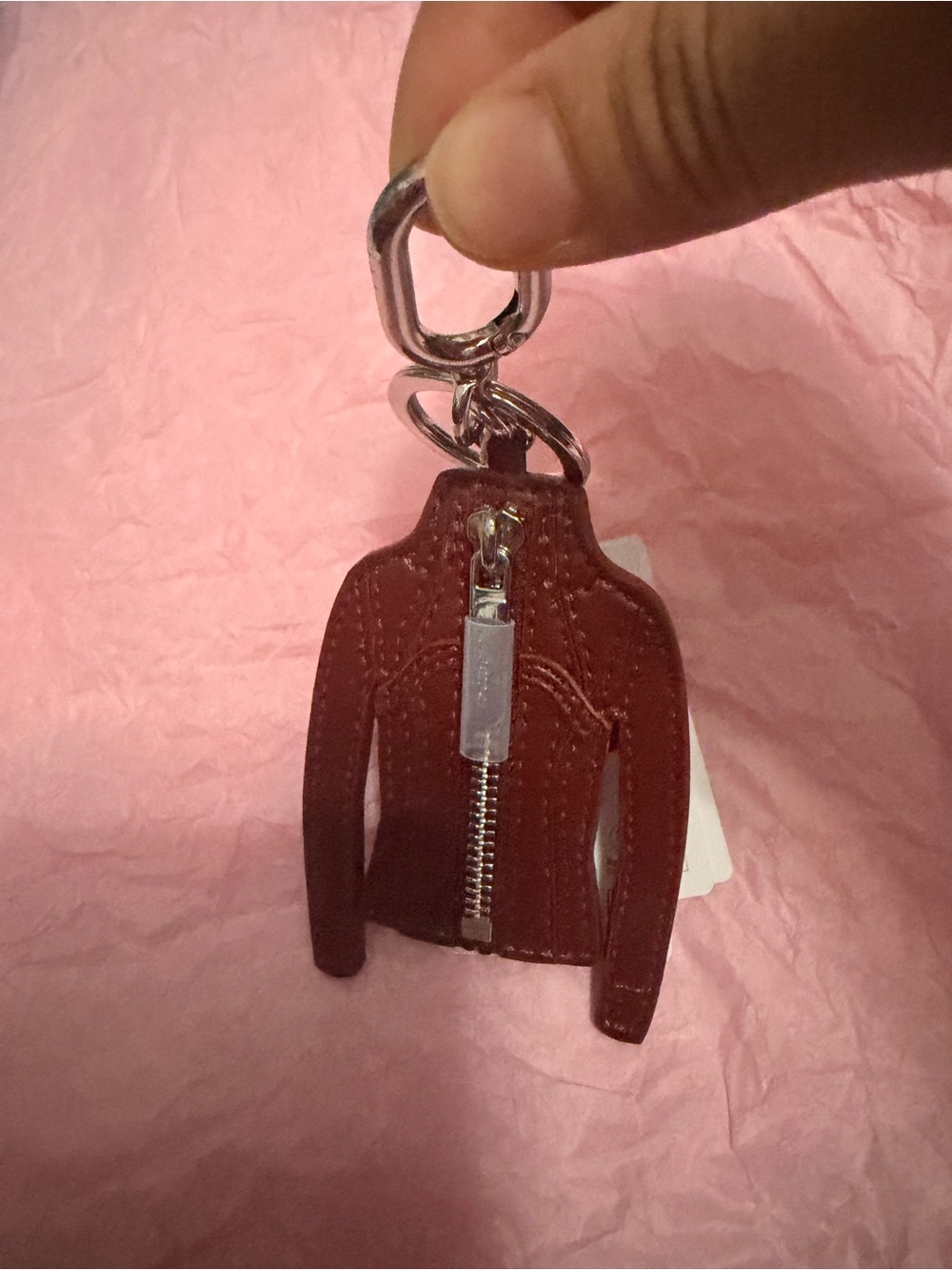 lululemon athletica Mini Jacket Keychain in Deep Red